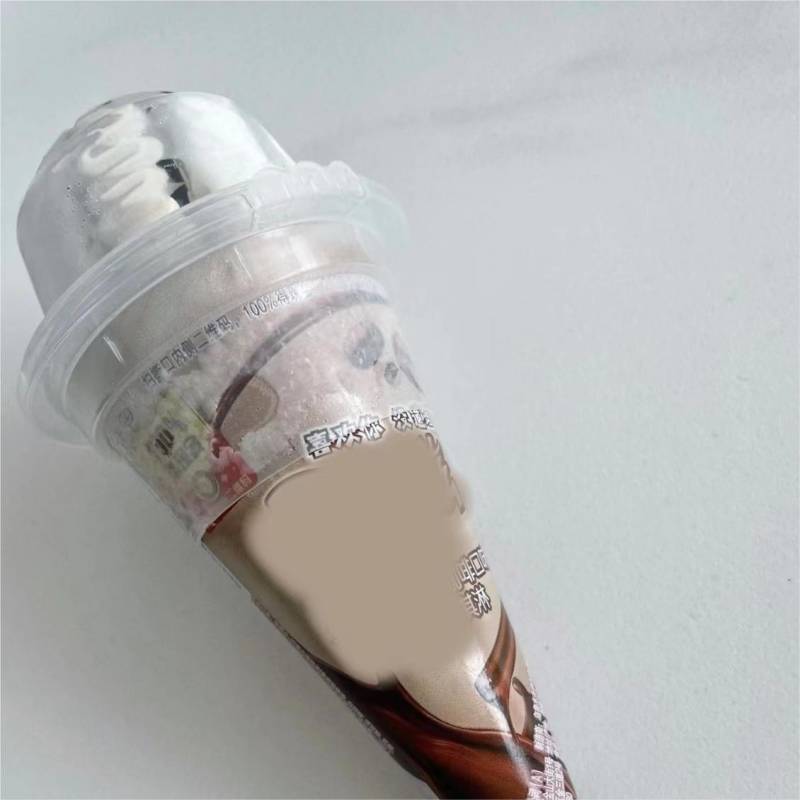 ice cream cone plastic lid combo
