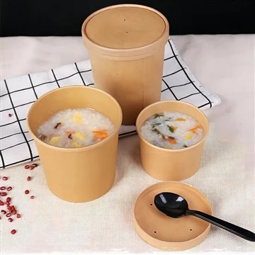 수프를 종이그릇에 담을 수 있나요
