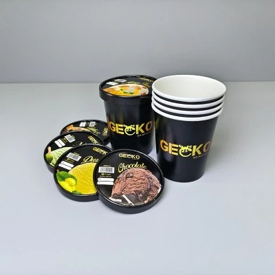 450ml ice cream paper cup with lid 450ml ice cream paper cup with lid